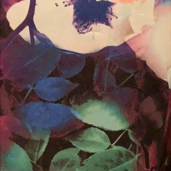 Betsey Johnson Floral Scuba Fit & Flare Dress Knee Length Party - Picture 6 of 7